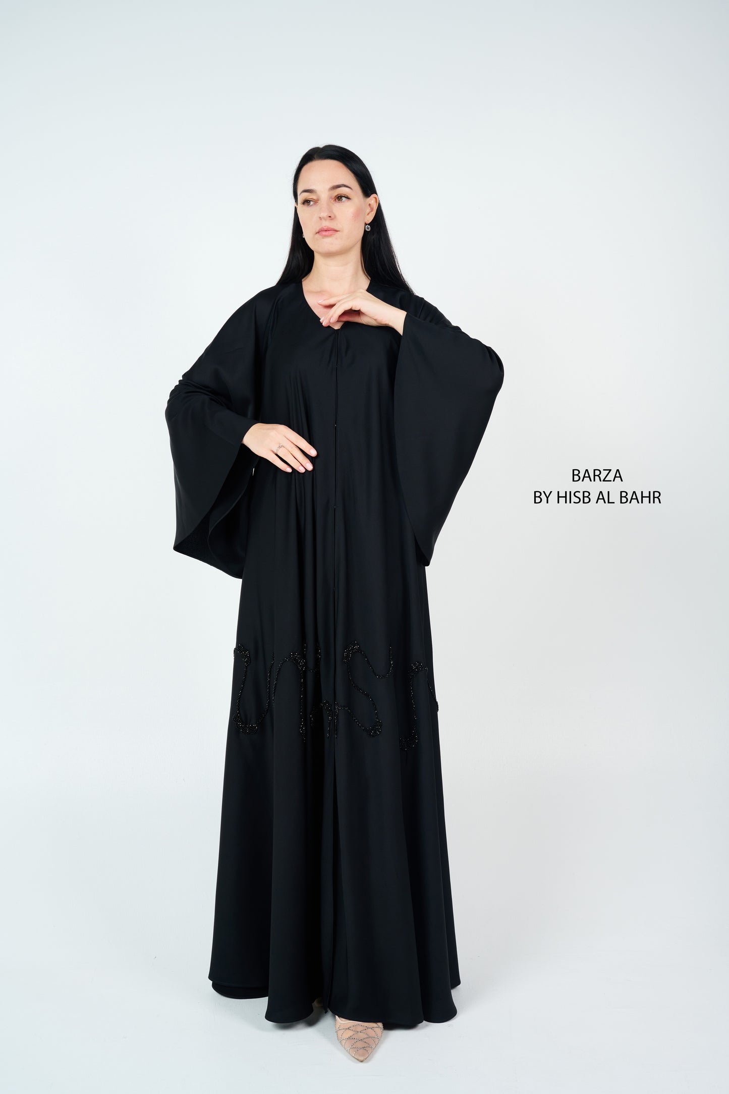 Crystal-embellished Abaya