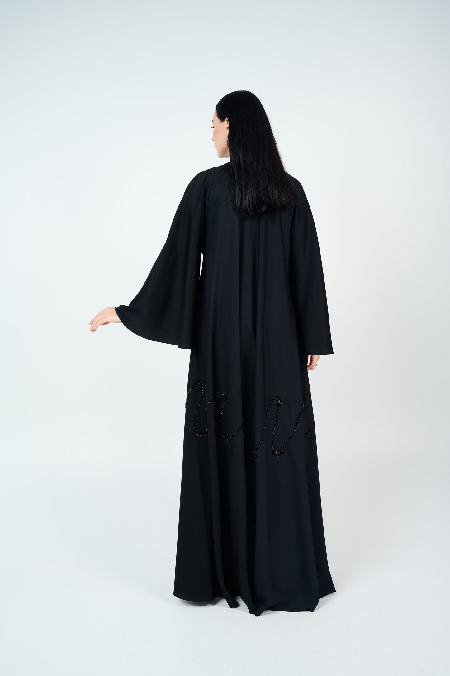 Crystal-embellished Abaya