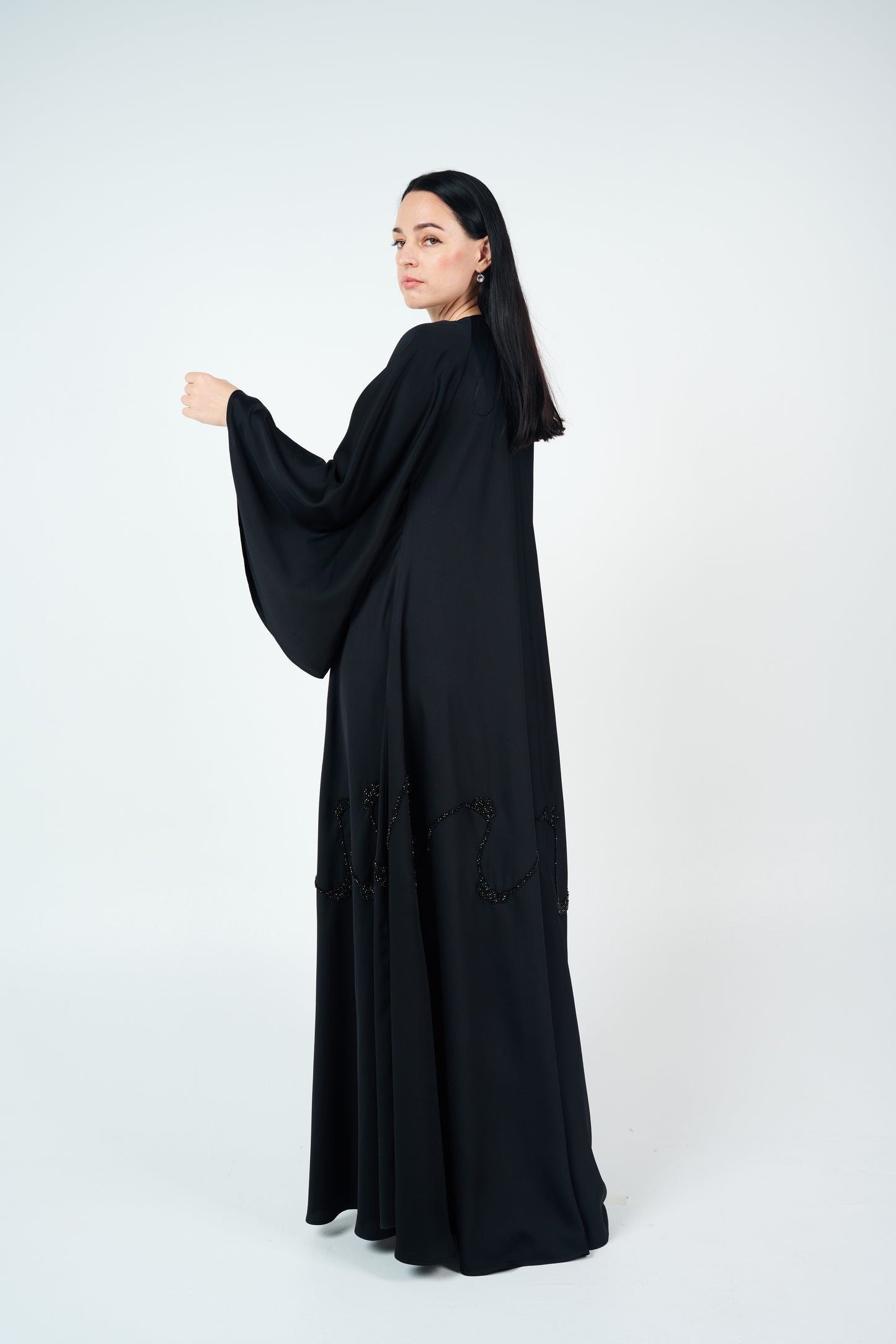 Crystal-embellished Abaya