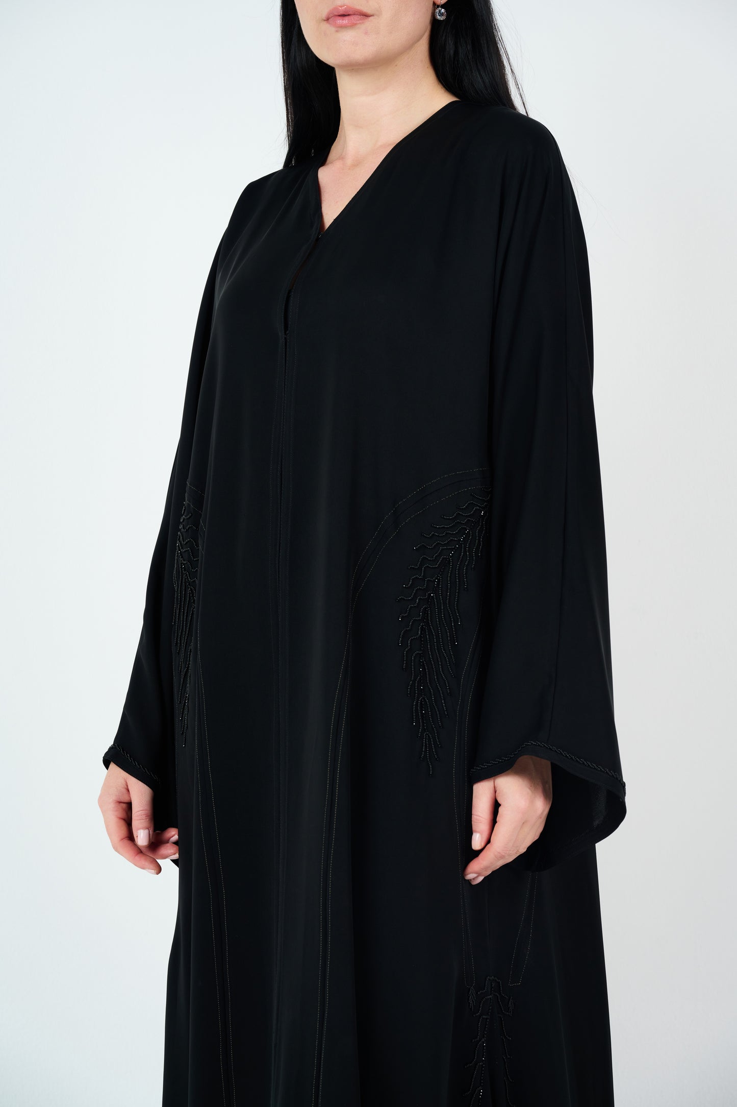 Leave Design - Embellished Abaya