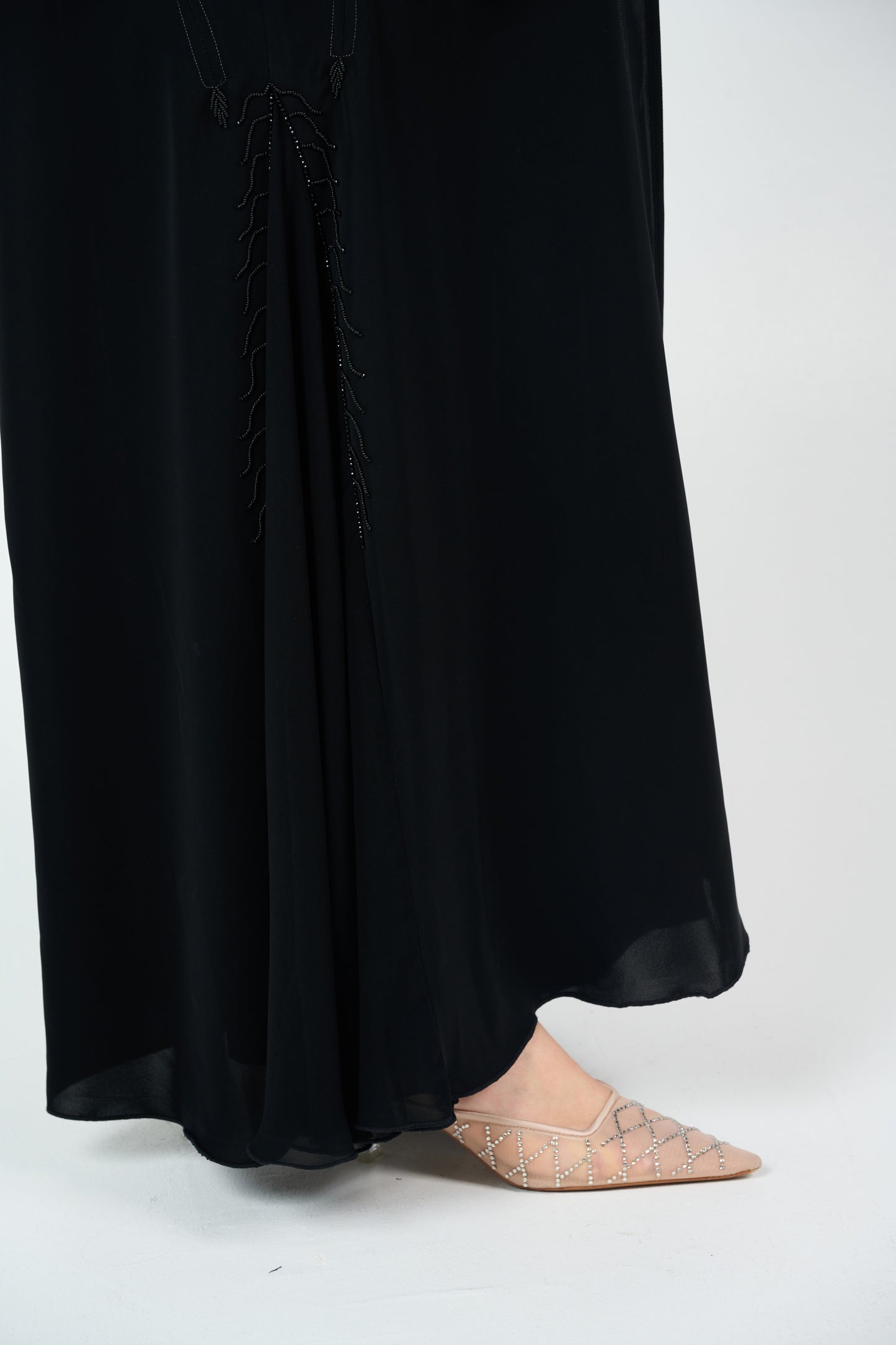 Leave Design - Embellished Abaya