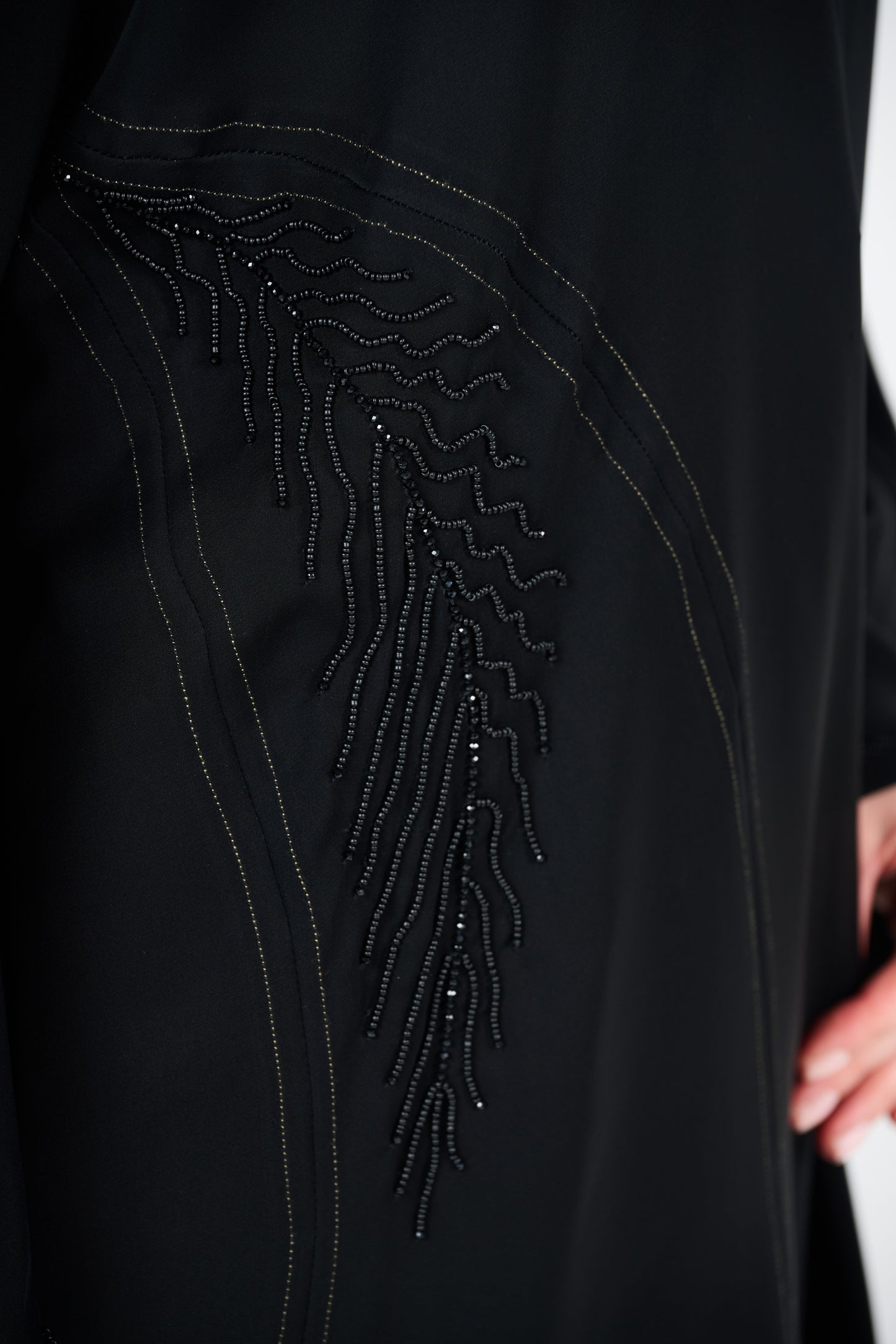 Leave Design - Embellished Abaya