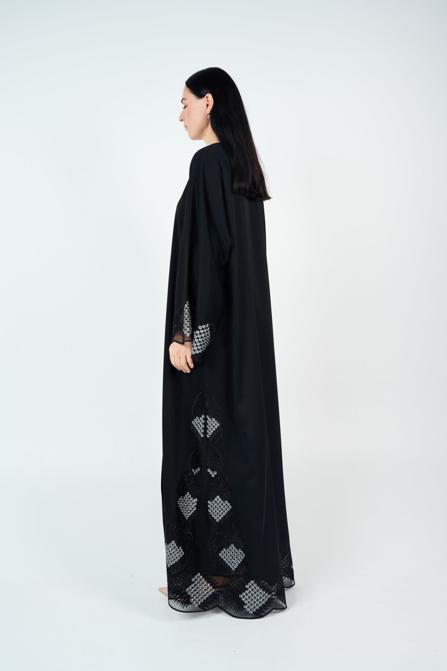 Lace- Embellished Abaya