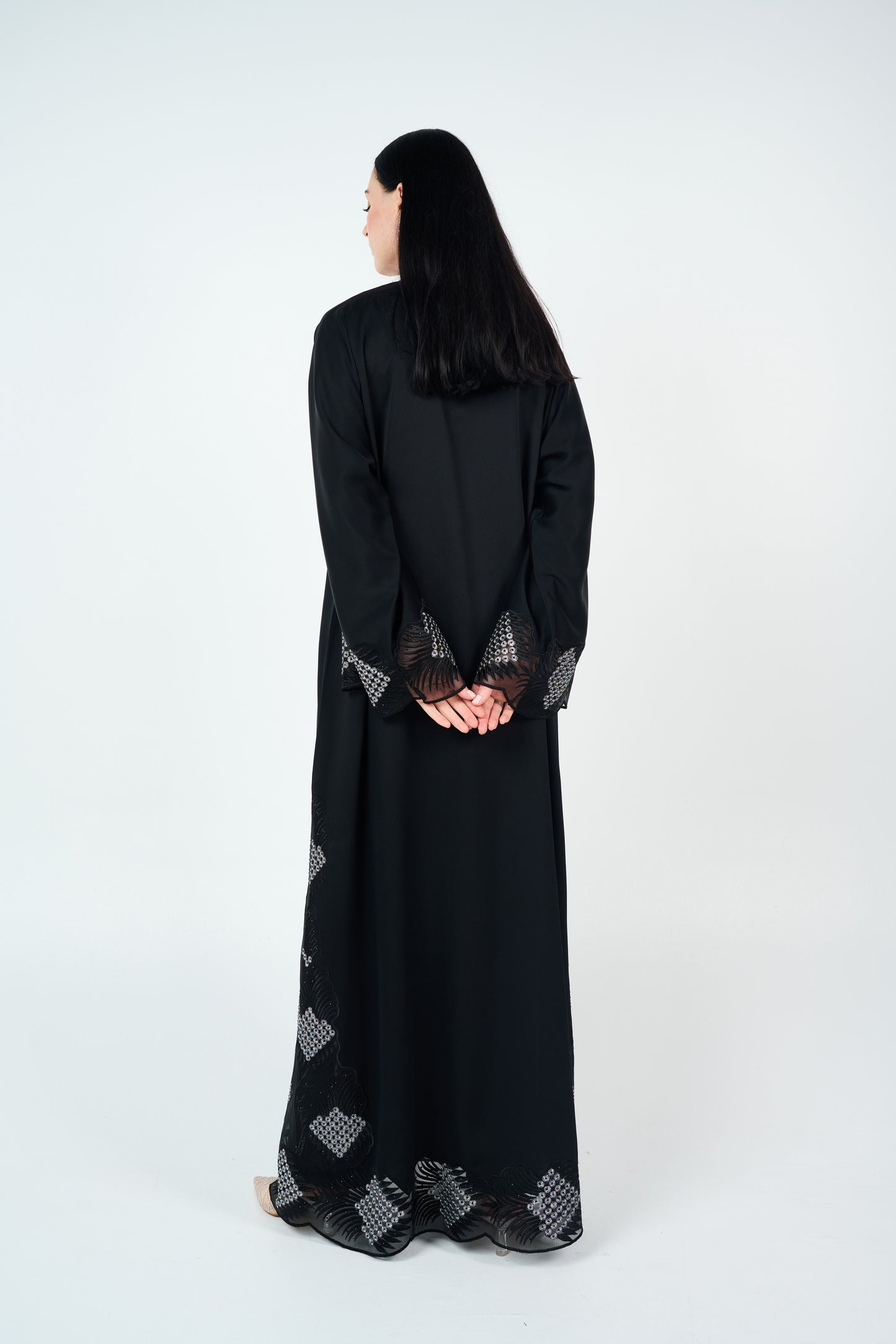 Lace- Embellished Abaya