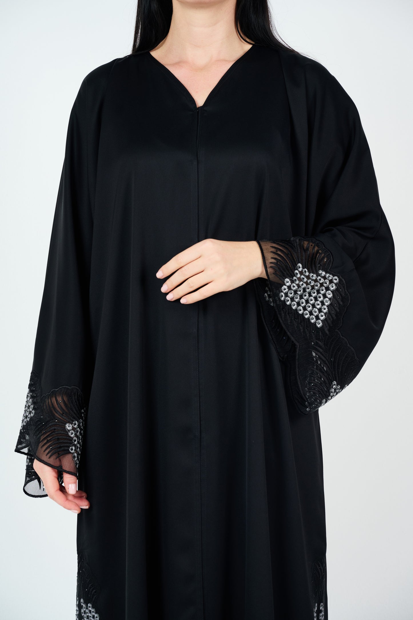 Lace- Embellished Abaya