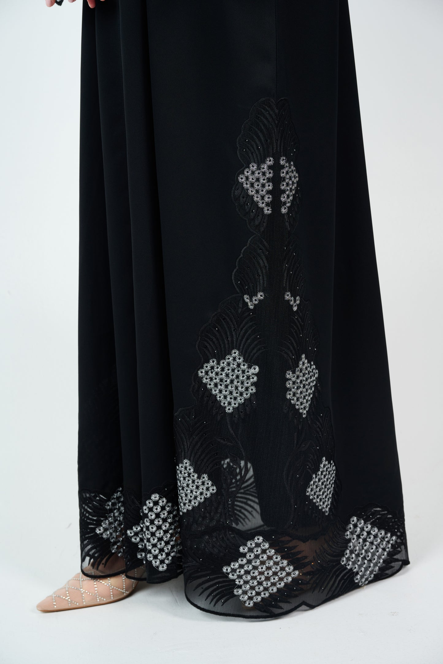 Lace- Embellished Abaya