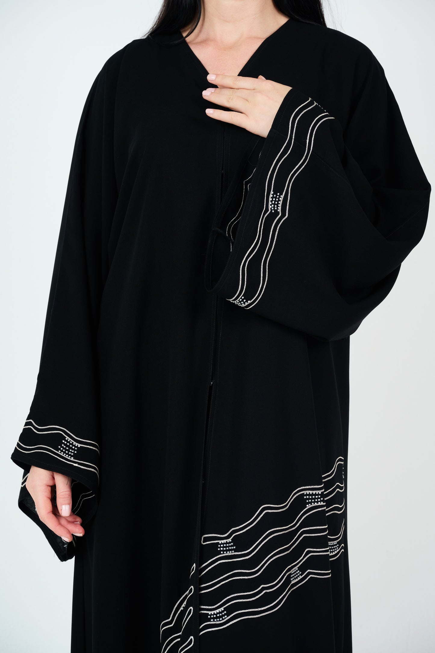 Wave - Embroidered Abaya