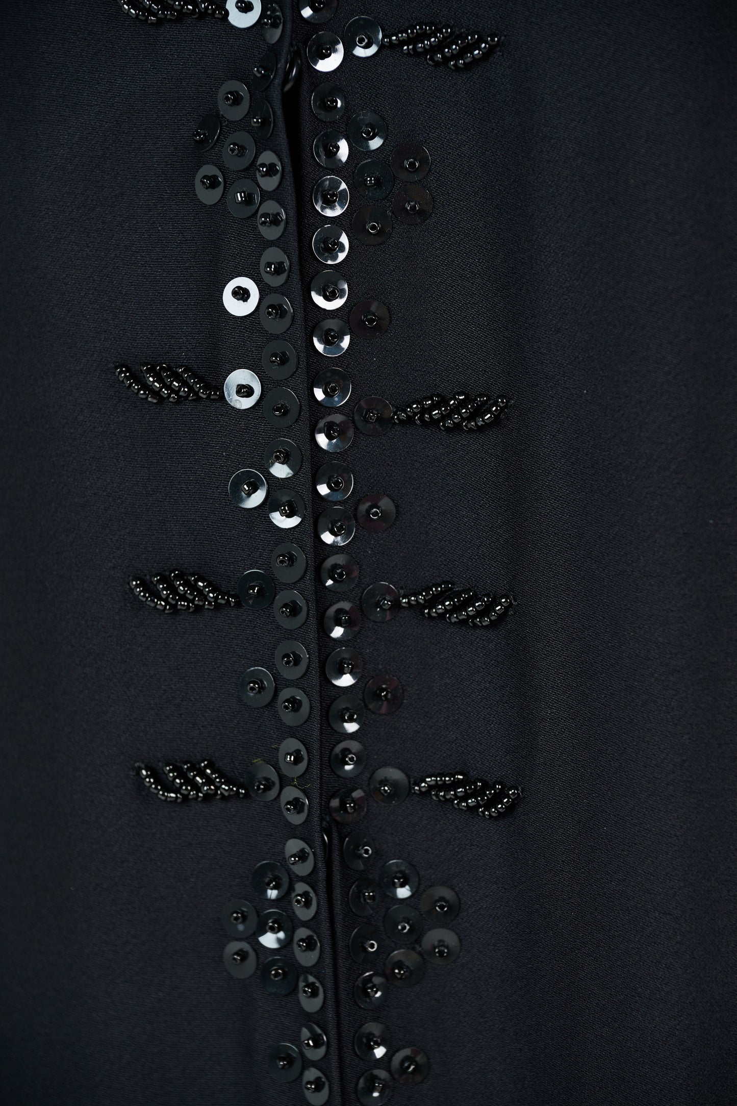 Bead-Embellished Collar Abaya