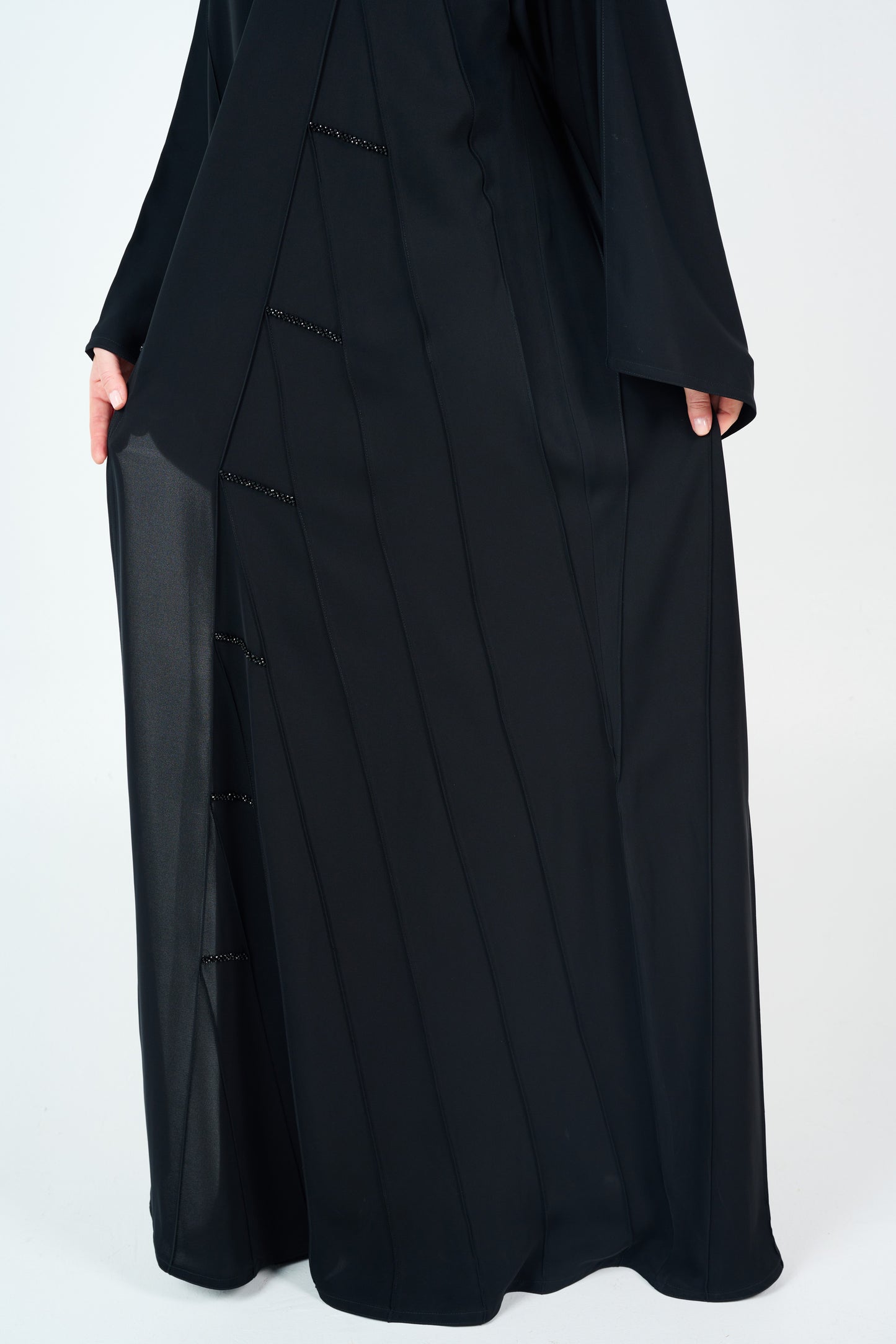 Bead Lines Embellished Abaya