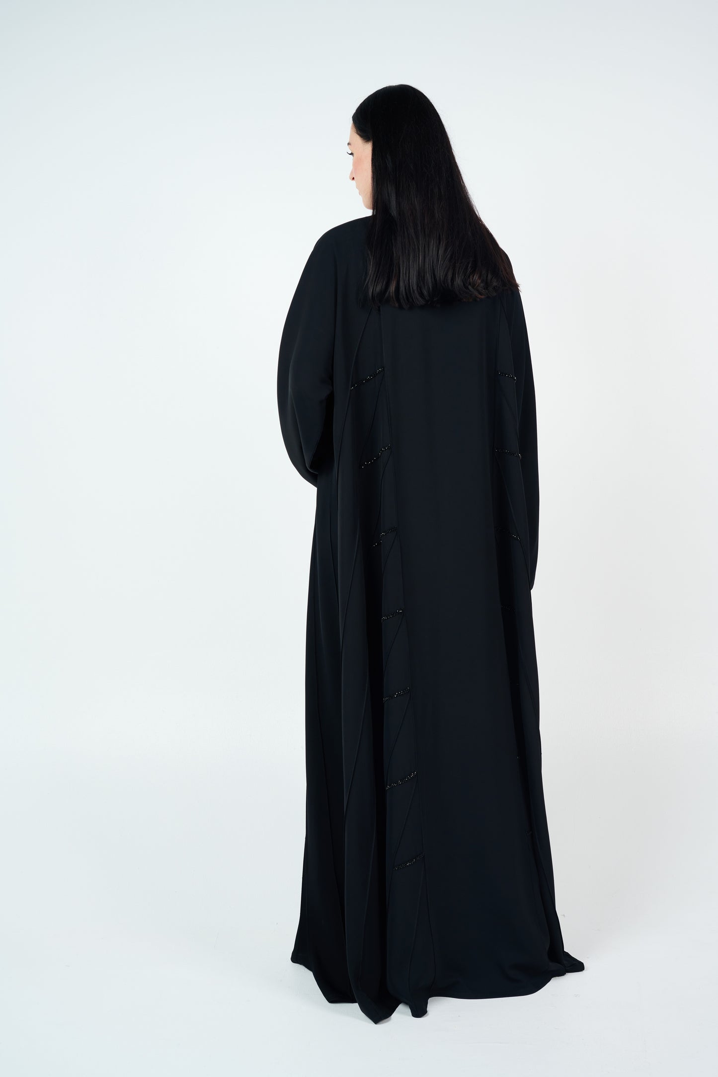 Bead Lines Embellished Abaya