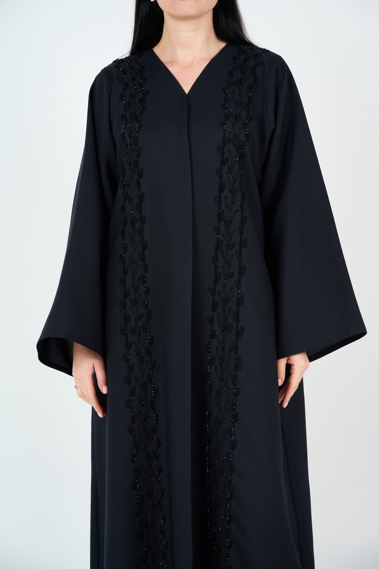 Leave Design - Embellished Abaya