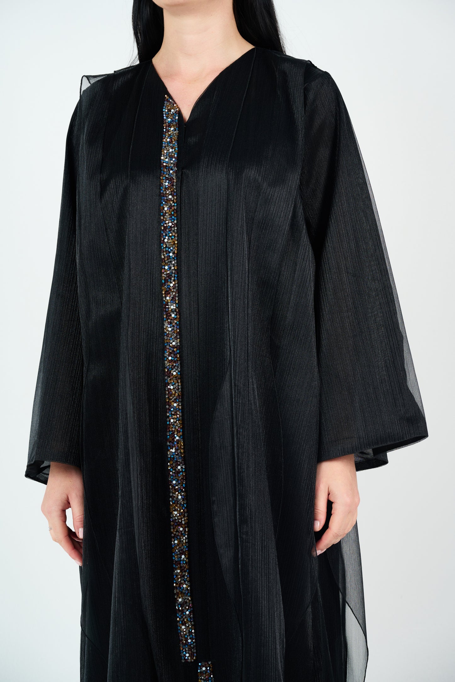 Color Stones - embellished Abaya