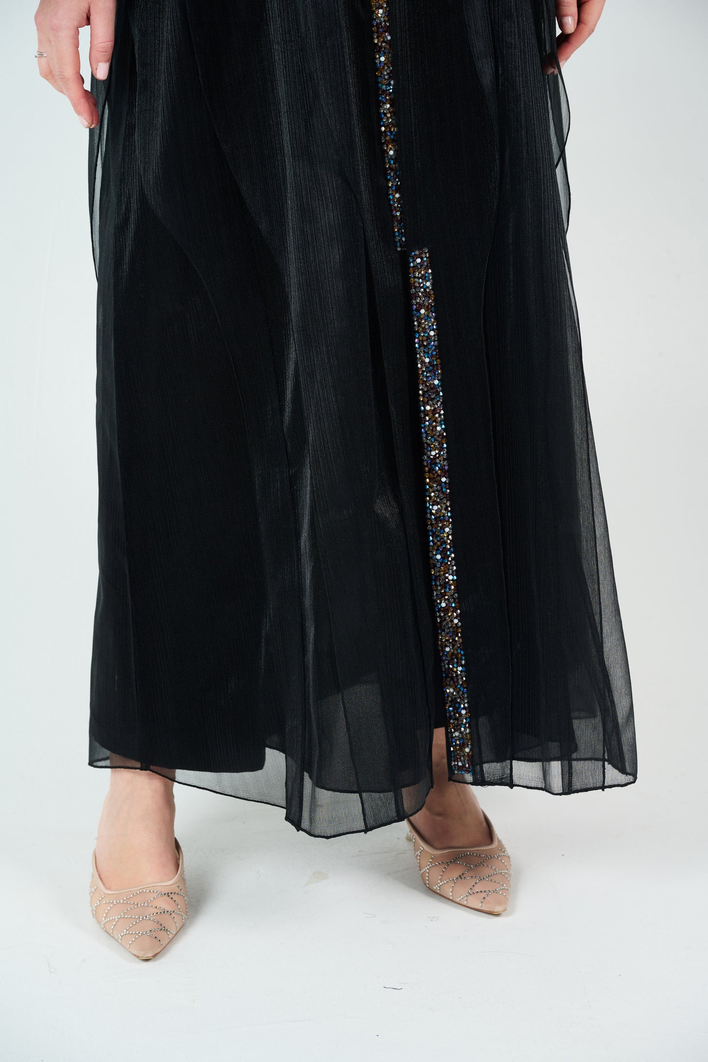 Color Stones - embellished Abaya