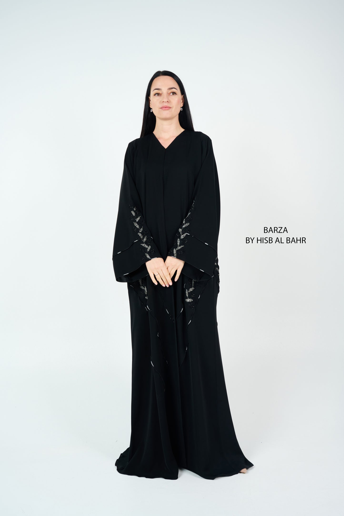 Embroidered Abaya with beads