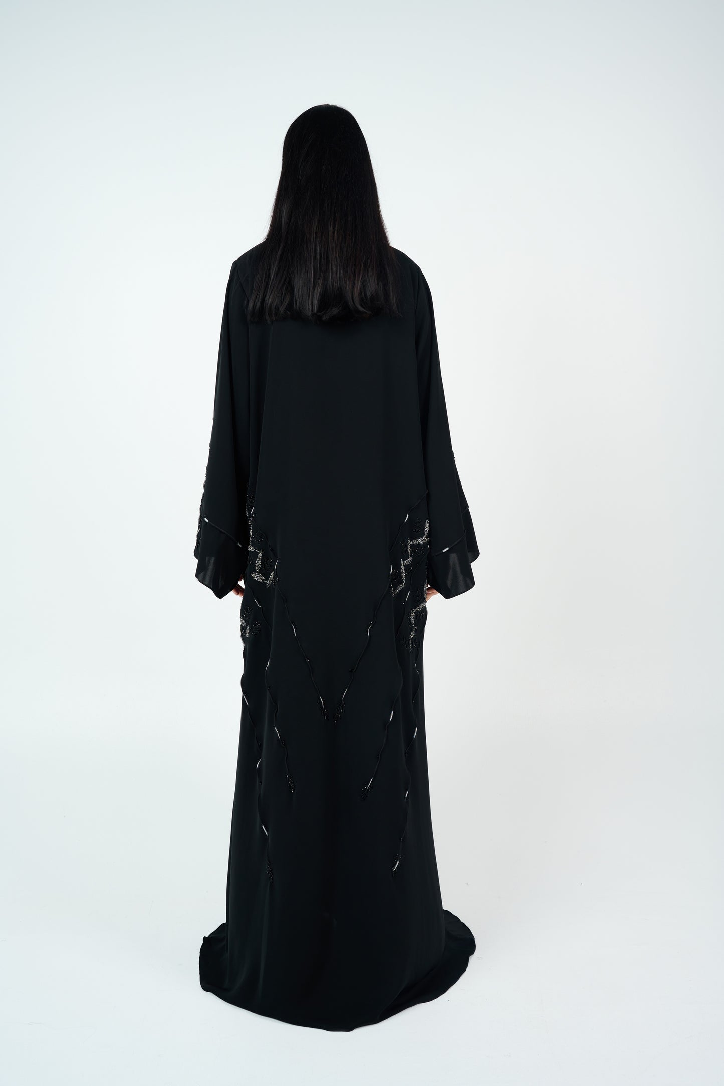 Embroidered Abaya with beads