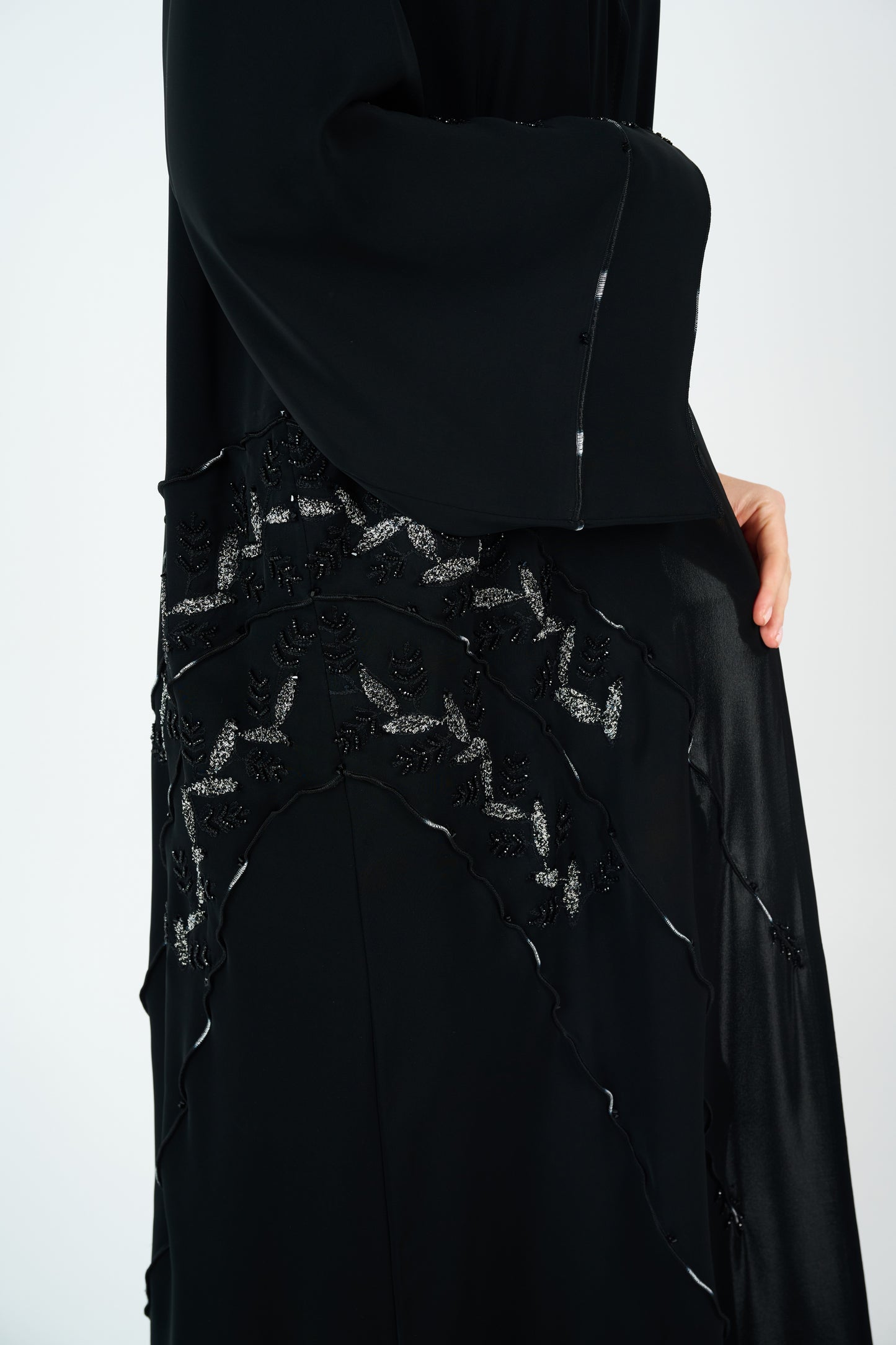 Embroidered Abaya with beads