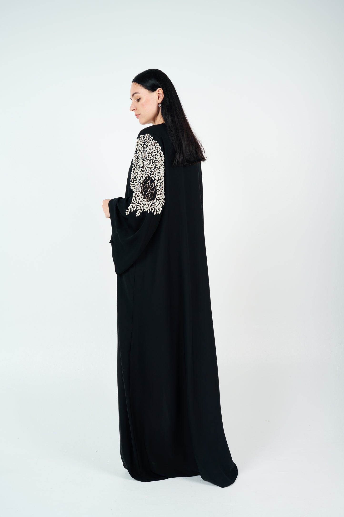 Bead Embellished Abaya