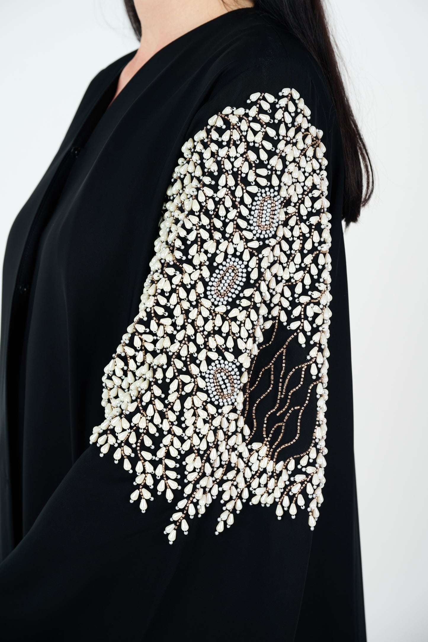 Bead Embellished Abaya